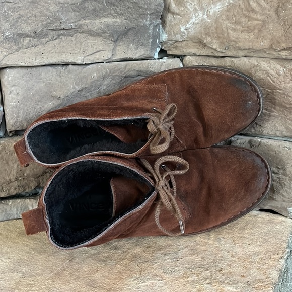 Vince Shearling‎ Lined Chukka Boot / SZ 7.5 - Picture 2 of 7